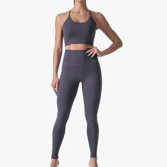 3 For $30 Sunzel Squat Proof Buttery Soft Leggings Gray - Picture 2 of 7